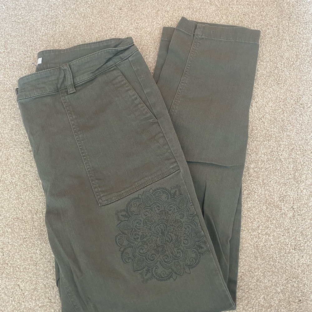 Olive Green Women's Jeans